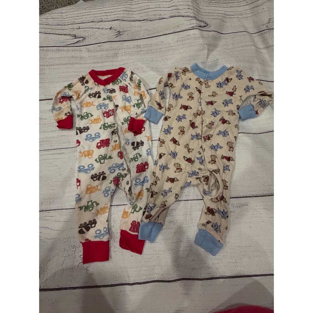 Set of 2 Just One Year Waffle Knit Sleepers